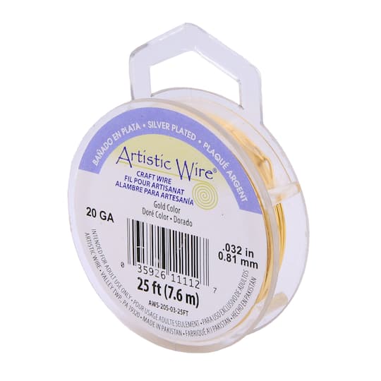 Artistic Wire® 20 Gauge Gold Colored Copper Wire